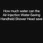 Air-Injection Water-Saving Handheld Shower Head